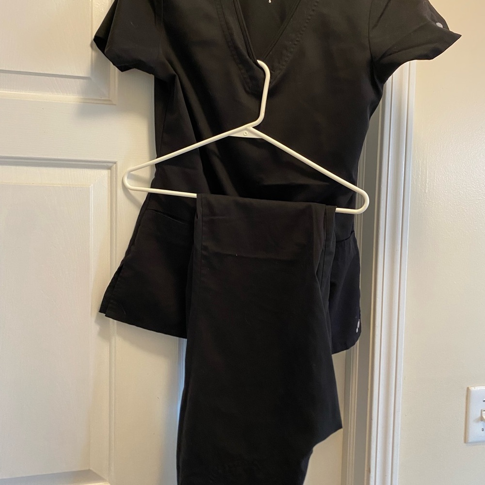 Women's Black scrubs greys anatomy